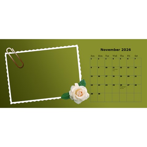 Postcard Desktop Calendar By Deborah Nov 2026