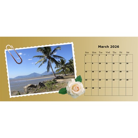 Postcard Desktop Calendar By Deborah Mar 2026