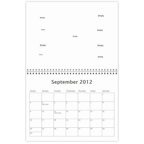 Mom And Dad R 2012 Calendar By Amy Roman Sep 2012