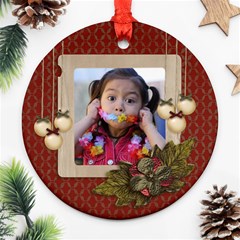 Round Ornament (Two Sides): Christmas4 Round Ornament (Two Sides): Christmas4