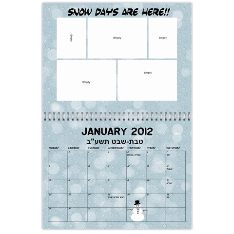 Calendar By Gitty Fisher Jan 2012