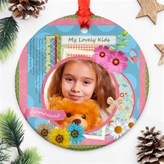 flower - Round Ornament (Two Sides) flower - Round Ornament (Two Sides)