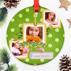 flower - Round Ornament (Two Sides) flower - Round Ornament (Two Sides)