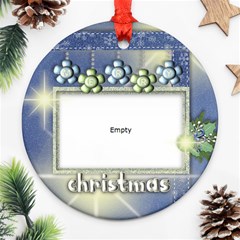 merry christmas 2 - Round Ornament (Two Sides) merry christmas 2 - Round Ornament (Two Sides)