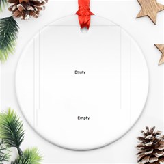 flower world - Round Ornament (Two Sides) flower world - Round Ornament (Two Sides)