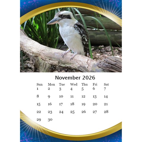 Desktop Calendar With Class In Blue (6x8 5) By Deborah Nov 2026