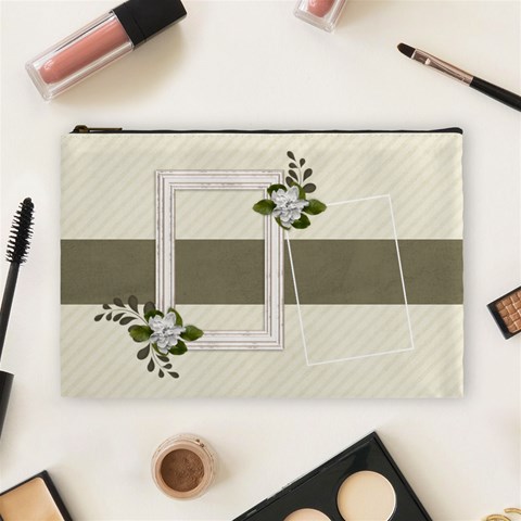 Large Cosmetic Bag: Love3 By Jennyl Front