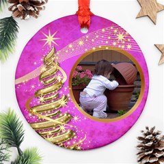 My Little Pink Princess round Ornament - Ornament (Round) My Little Pink Princess round Ornament - Ornament (Round)