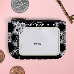mini coin purse - black mini coin purse - black