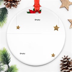 Round Ornament (Two Sides) : Poinsettia4 Round Ornament (Two Sides) : Poinsettia4