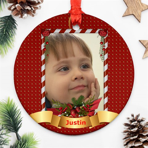 Christmas Ornament Oval (2 Sided) By Deborah Back
