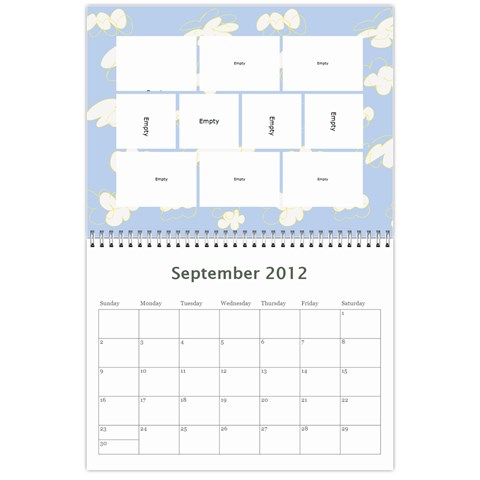 Mom 2012 Calandar By Francine Boyle Sep 2012