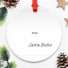 Justin Bieber Ornament (Cute) - Ornament (Round)