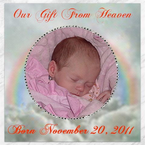 Our Gift From Heaven 12x 12 Canvas By Kim Blair 11.4 x11.56  Canvas - 1