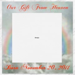 Our Gift From Heaven 12x 12 Canvas