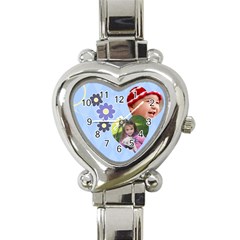 Serenity Blue - Heart Italian Charm Watch Serenity Blue - Heart Italian Charm Watch