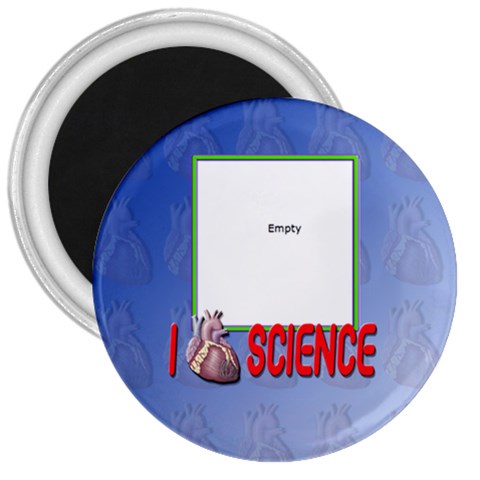 I Love Science Magnet By Patricia W Front