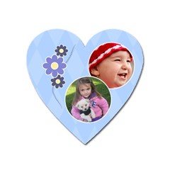 Serenity Blue - Magnet (heart)
