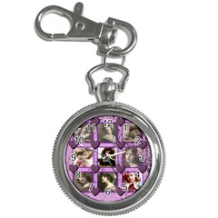 Purple Heart Keychain Watch