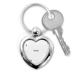 Coral Bamboo Heart Key chain keyring - Key Chain (Heart) Coral Bamboo Heart Key chain keyring - Key Chain (Heart)