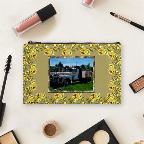A Little Country Meduim Cosmetic Bag By Deborah Front