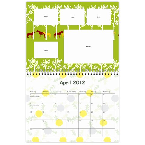 2012 Calendar By Janene Apr 2012