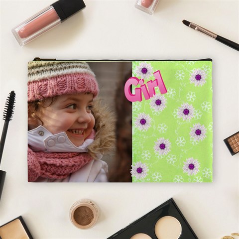 Girl (large) Cosmetic Bag By Deborah Front