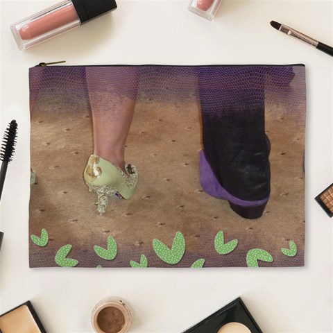 His & Hers Extra Large Cosmetic Bag By Catvinnat Front