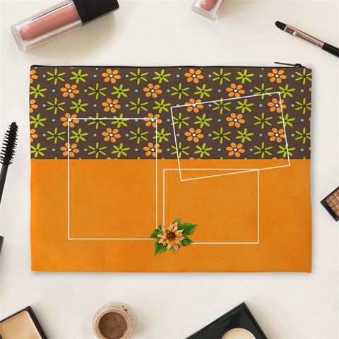 Xl Cosmetic Bag: Cherished 3 By Jennyl Back