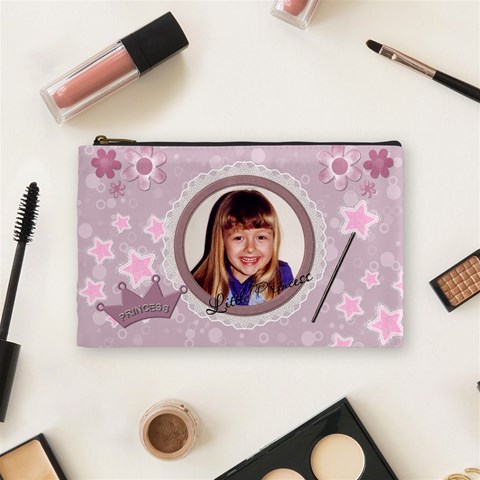 Little Princess Medium Cosmetic Bag By Lil Front