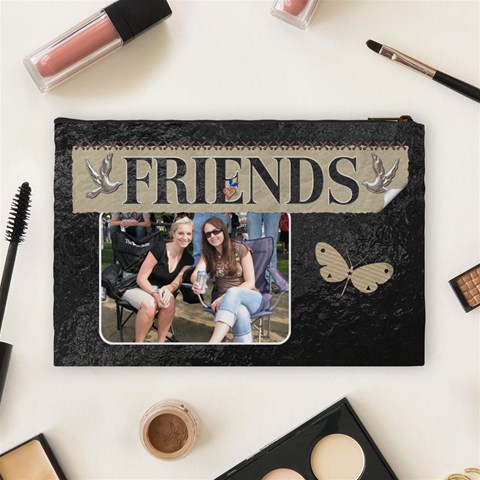 Friends Large Cosmetic Bag By Lil Back