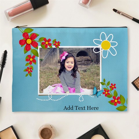Xl Cosmetic Bag: Summer Colors2 By Jennyl Front