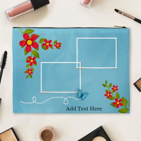 Xl Cosmetic Bag: Summer Colors2 By Jennyl Back