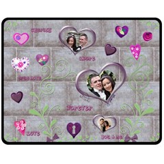 Purple Heart Cherish Medium Fleece Blanket - 60  x 50  Fleece Blanket (Medium)