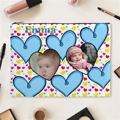 Blue Heart (XL) Cosmetic Bag - Cosmetic Bag (XL)