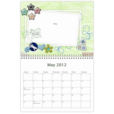 Calendar 2012 By Marion Gates May 2012