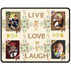 Live Love Laugh Medium Fleece Blanket - 60  x 50  Fleece Blanket (Medium)