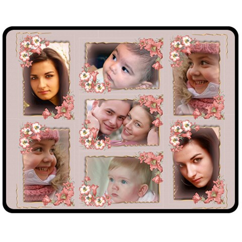 Elegant Medium Fleece Blanket By Deborah 60 x50  Blanket Front