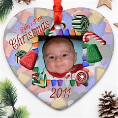 Baby s First Christmas 2011 - Ornament (Heart)