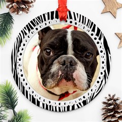 Zebra pattern-ornament (round)