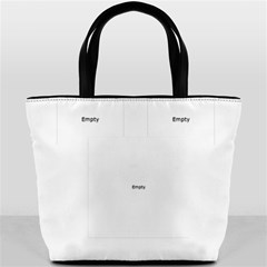 Snowflakes On Black Bucket Bag