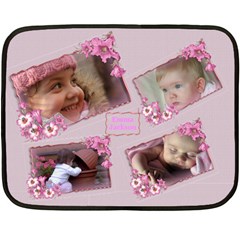Named and Framed in Pink Mini Fleece Blanket - 35 x27  Fleece Blanket (Mini)