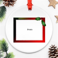 Christmas Berries Round Ornament (1 Sided) - Ornament (Round) Christmas Berries Round Ornament (1 Sided) - Ornament (Round)