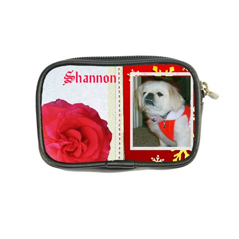 Red And White Tier Coin Purse By Kim Blair Back