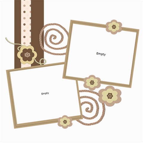 6 Preppy Choco 8x8 Scrapbook Pages By Happylemon 8 x8  Scrapbook Page - 6