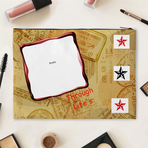 Cosmetic Bag Denine By Kathy Cheever Back