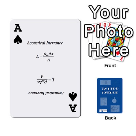 Ace Tattoo Parlor Cards By Sarah Heile Front - SpadeA
