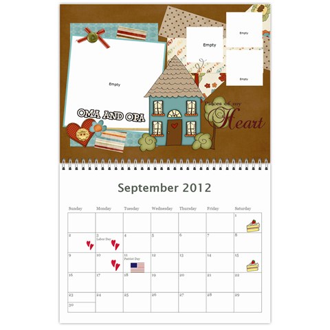 Opa And Oma Calendar By Heidi Groth Sep 2012