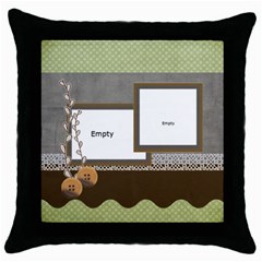 mhelan4 - Throw Pillow Case (Black)