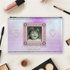 Stitched frame pink - Cosmetic Bag (Large)